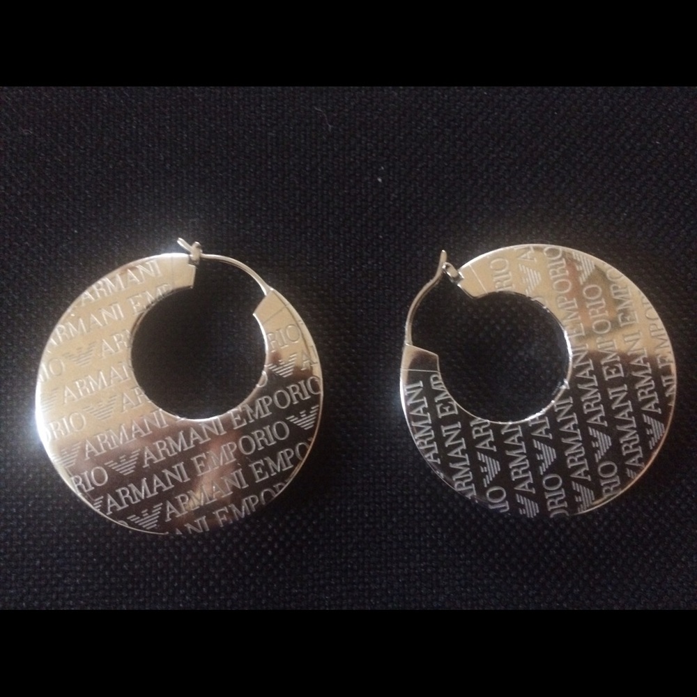 Armani hoops earrings for sale