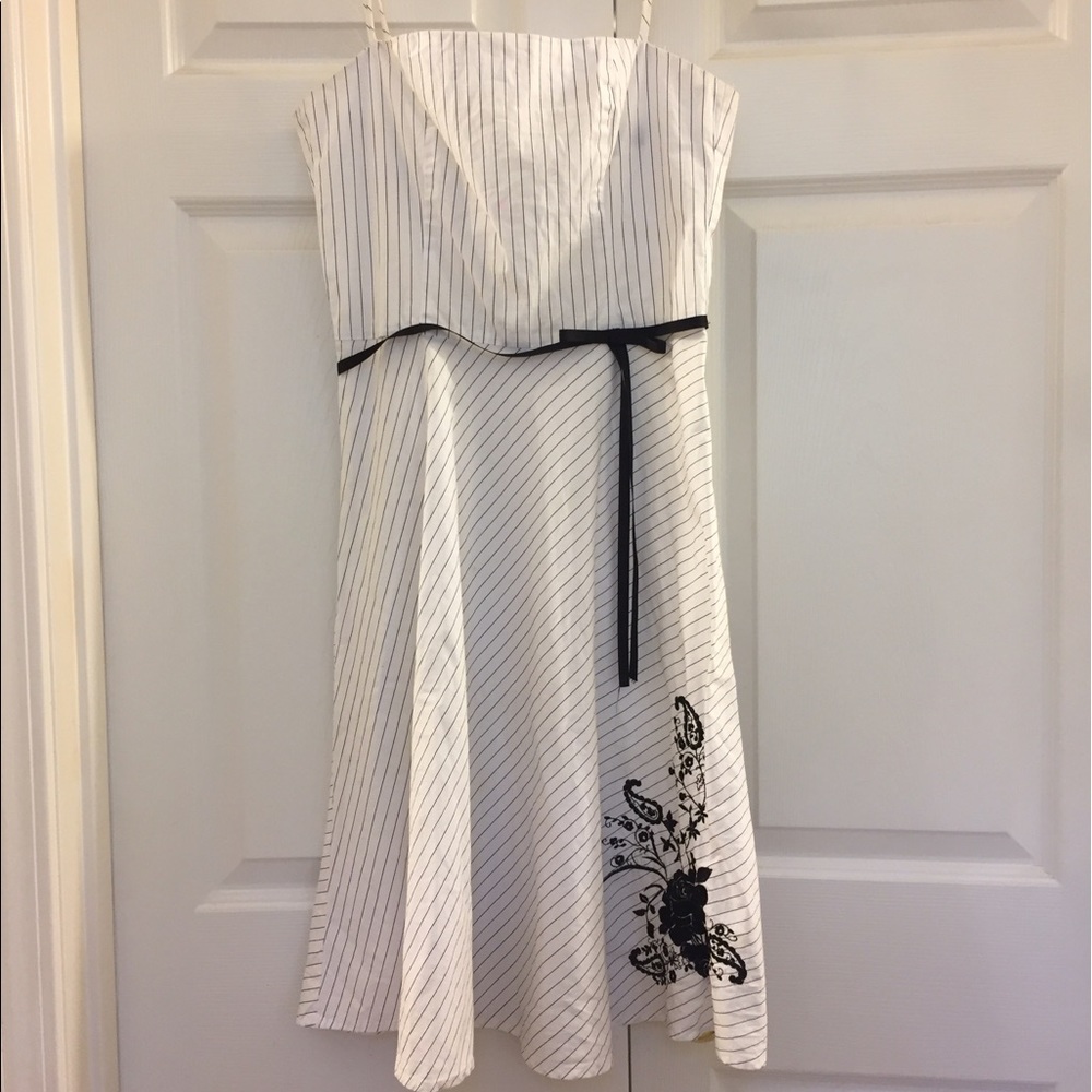 White Knee Length Dress