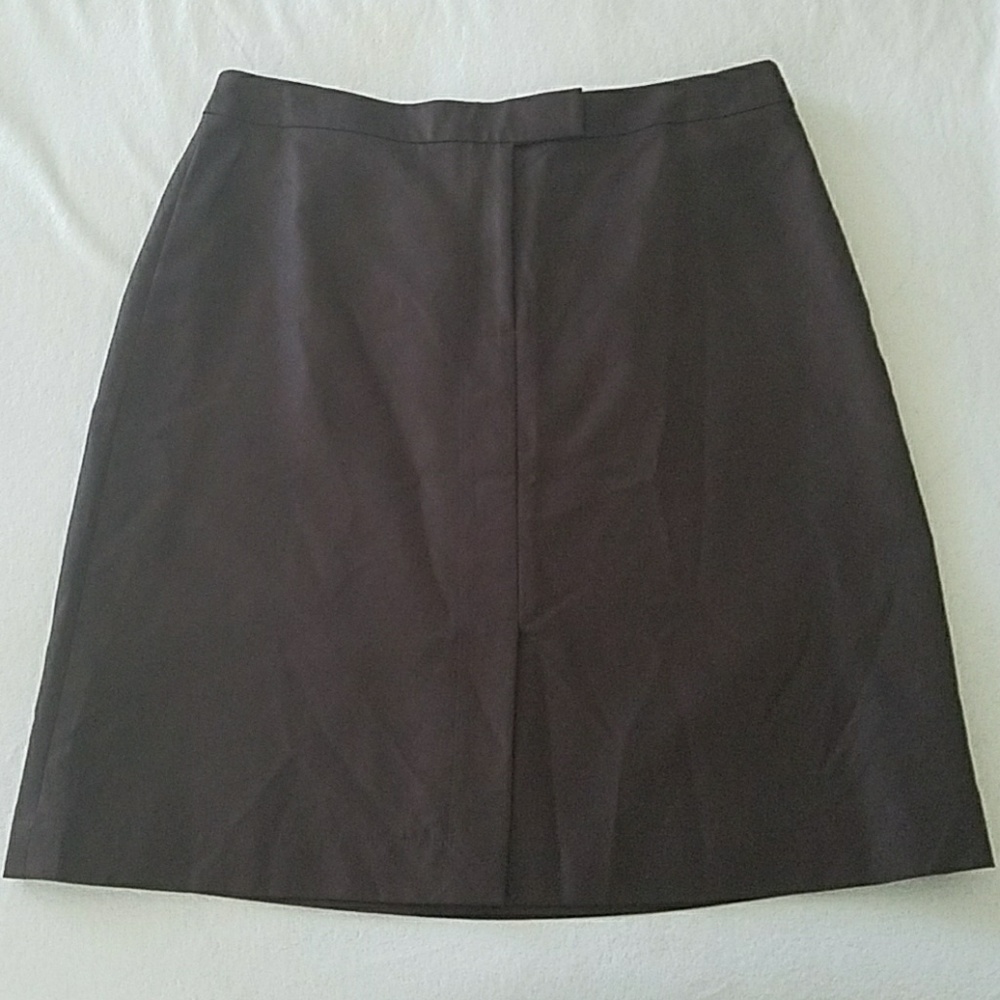 Ann Taylor Brown A-Line Suit Skirt