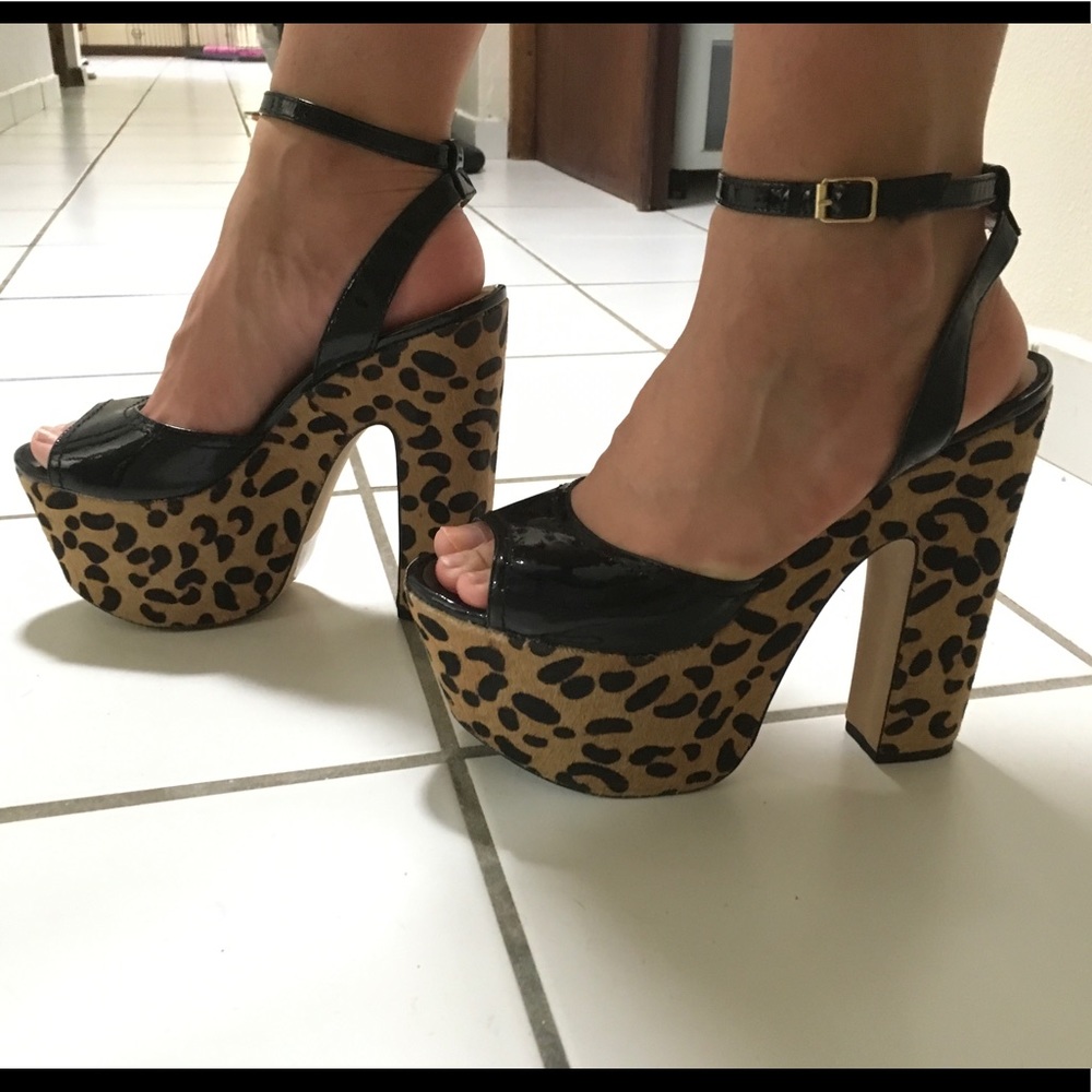 Animal Print Heel Platform