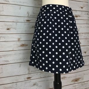 • Francesca's Blue Polka Dot Skirt •