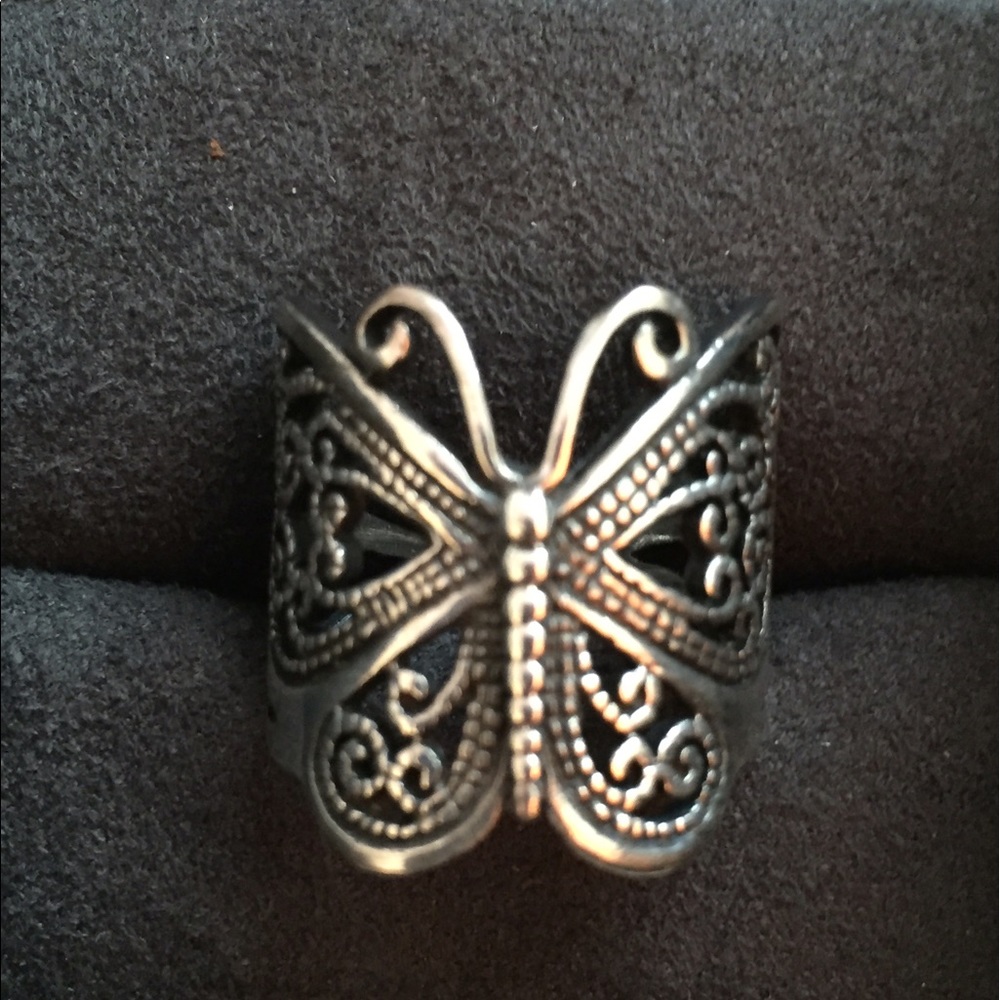 Sterling Silver Butterfly Ring - 6