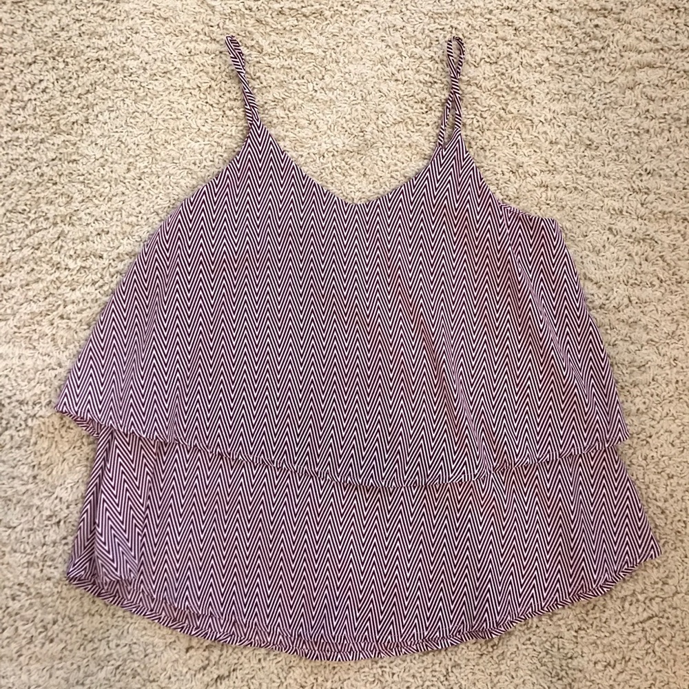 🏈gameday🏈 maroon tank top chevron pattern - Picture 2 of 4