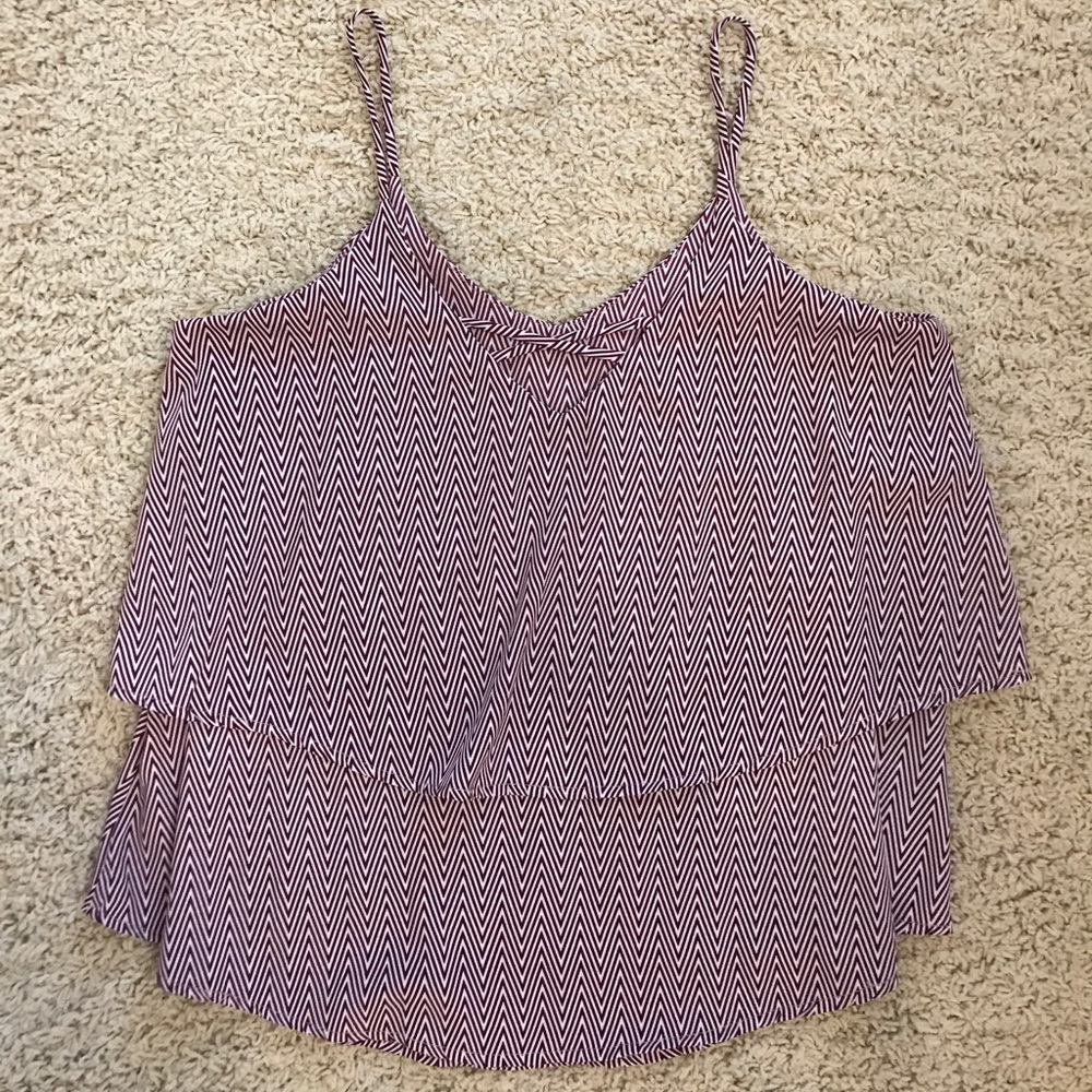 🏈gameday🏈 maroon tank top chevron pattern - Picture 3 of 4