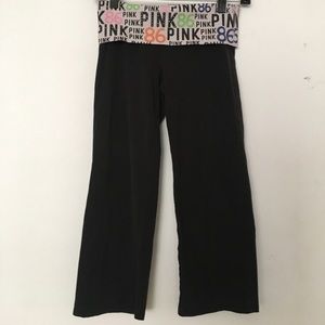 VS Pink Crop Yoga pants