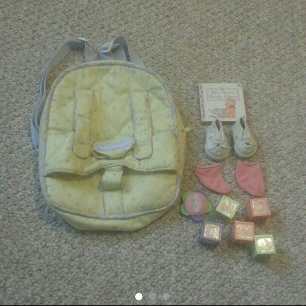 Bitty Baby Backpack & Lot of Items