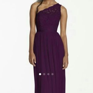 One shoulder bridesmaid dress
