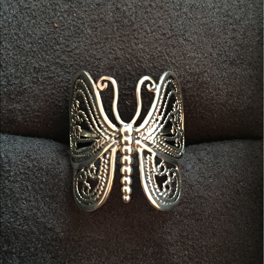 Sterling Silver Butterfly Ring - 6