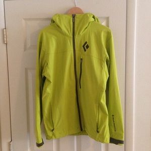 Black Diamond Dawn Patrol Rain Jacket Neon Yellow