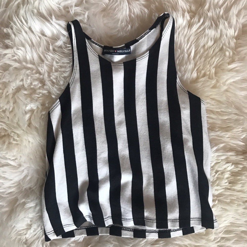 Brandy Melville striped crop tank