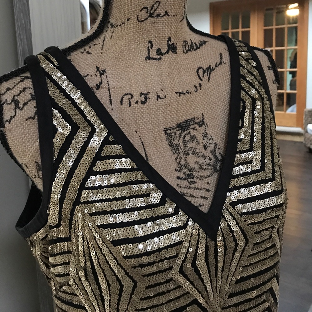 ANN TAYLOR Sleeveless Sequin Dress