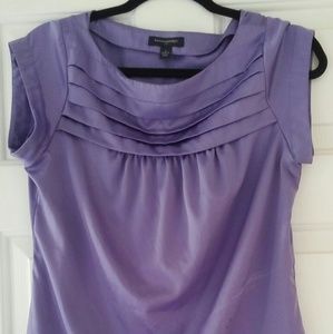 Gorge lavender silky blouse