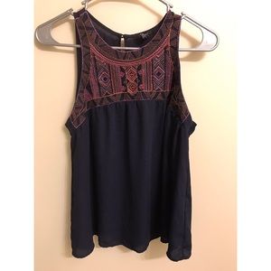 Embroidered Pattern Tank