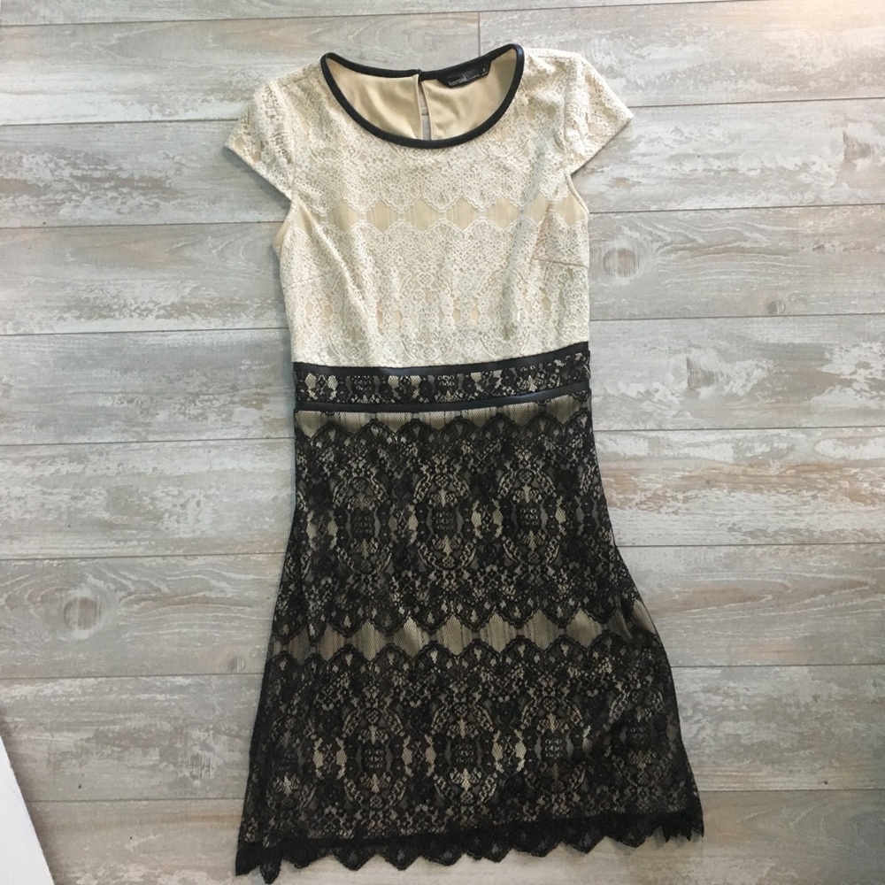 Kensie dress lace and leather size 8