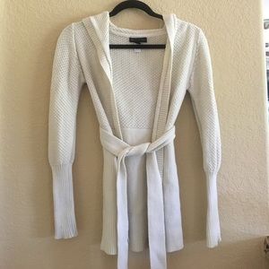 Mango sweater hoodie with a belt