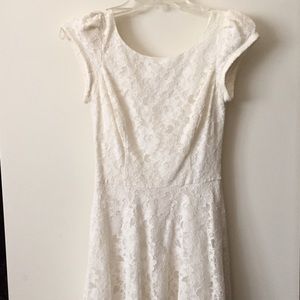 White lace dress