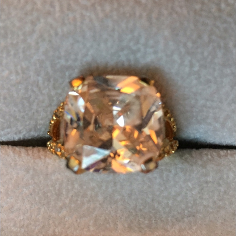 Gold Cubic Zirconia Ring - 6