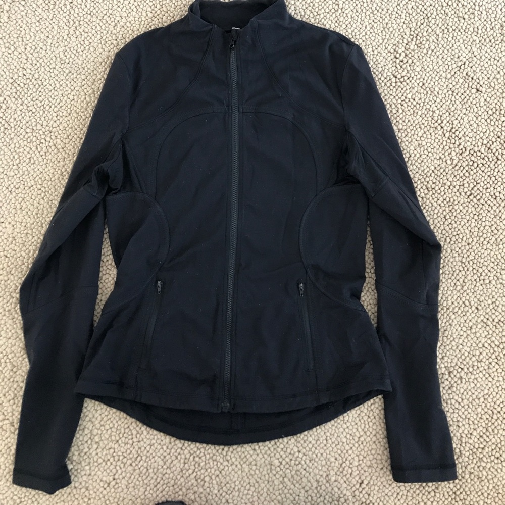 Lululemon Black Zip Up Jacket Hoodie Womens L/XL