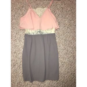 Brand new Pink and gray dress