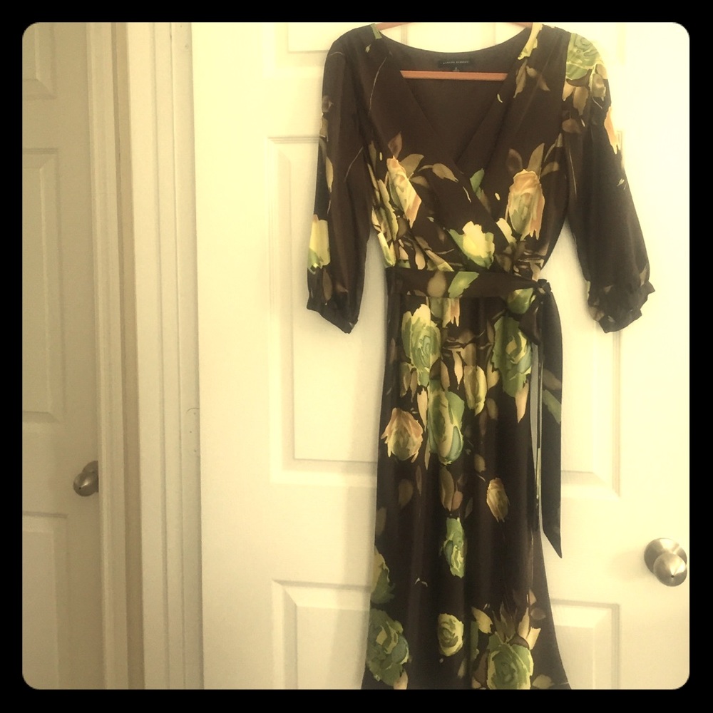 Banana Republic Silk Brown Dress