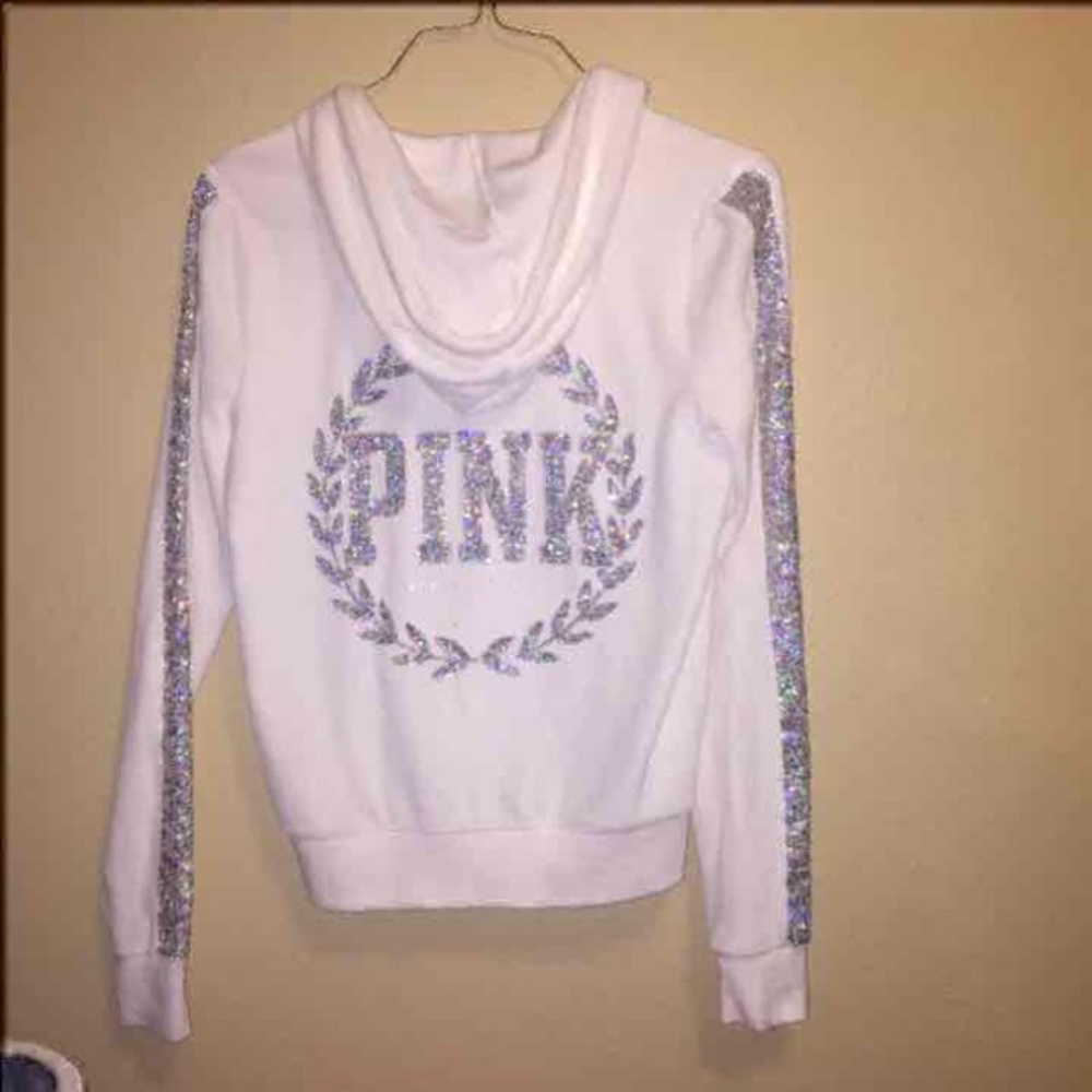 VS Pink bling zip up