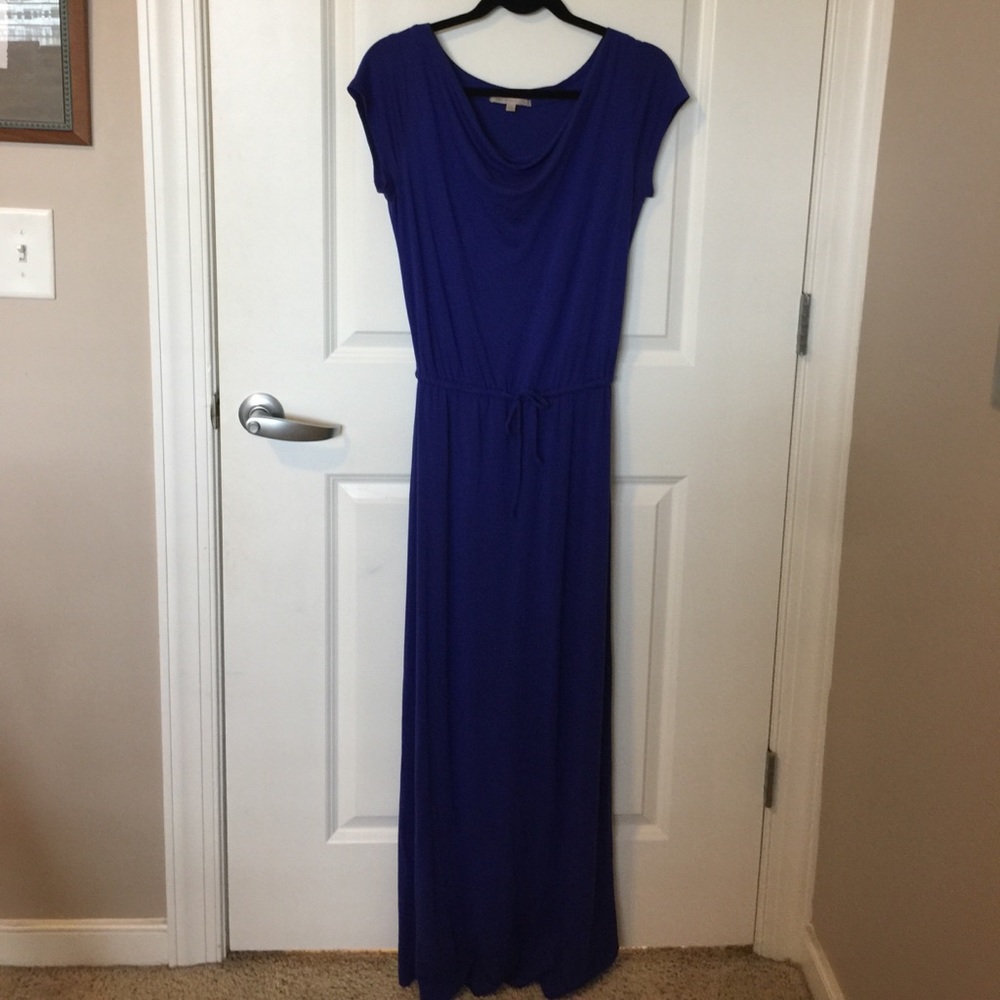 Gap draped neck jersey knit maxi dress, size XS