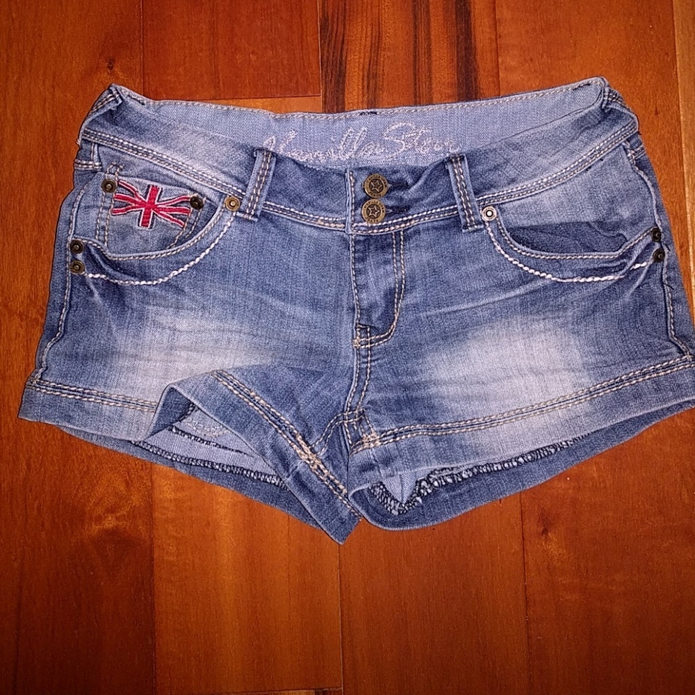 FINAL SALE British flag Union Jack  jean shorts