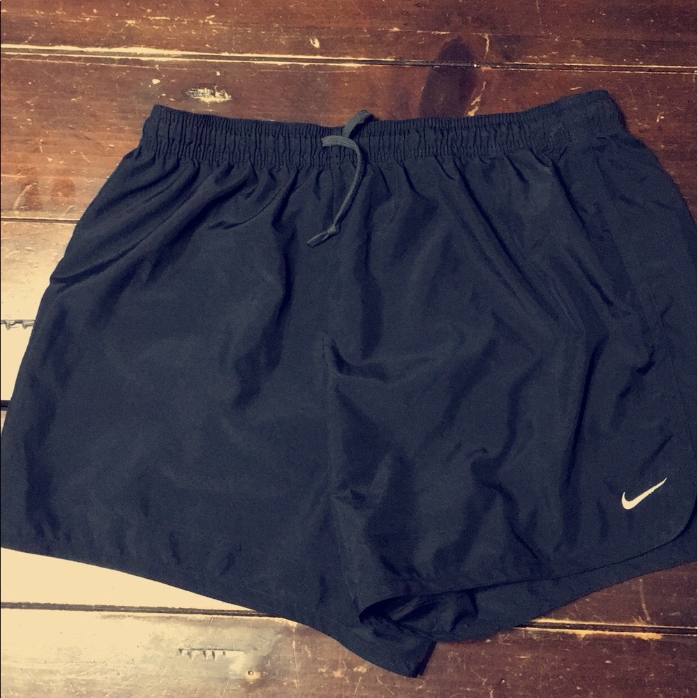 All black Nike shorts