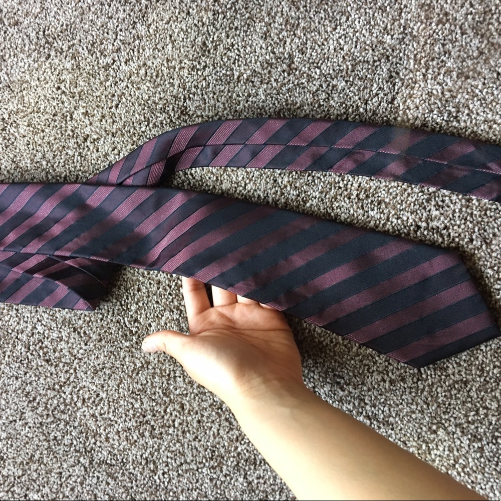 Maroon and Black Tie