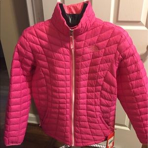 Girls XL pink North Face jacket