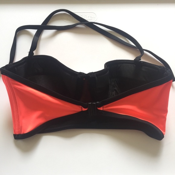 ASOS bikini top NWOT hot orange - Picture 2 of 3