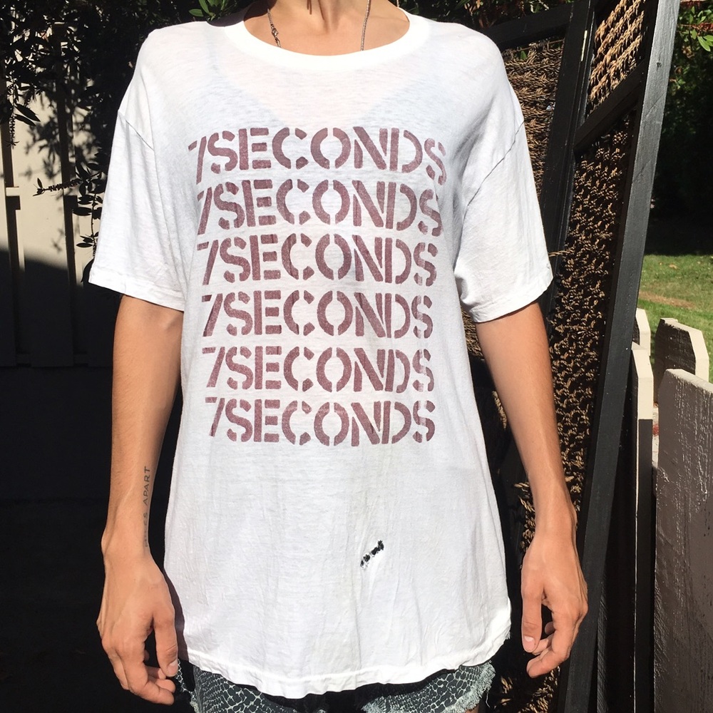 1980s 7 Seconds Vintage Tshirt