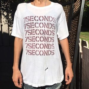 1980s 7 Seconds Vintage Tshirt