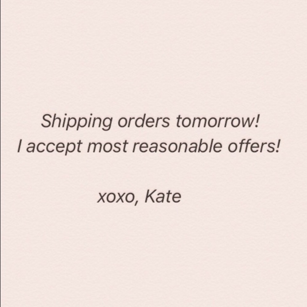 ✨✨✨✨✨✨ Edit: shipping orders today!