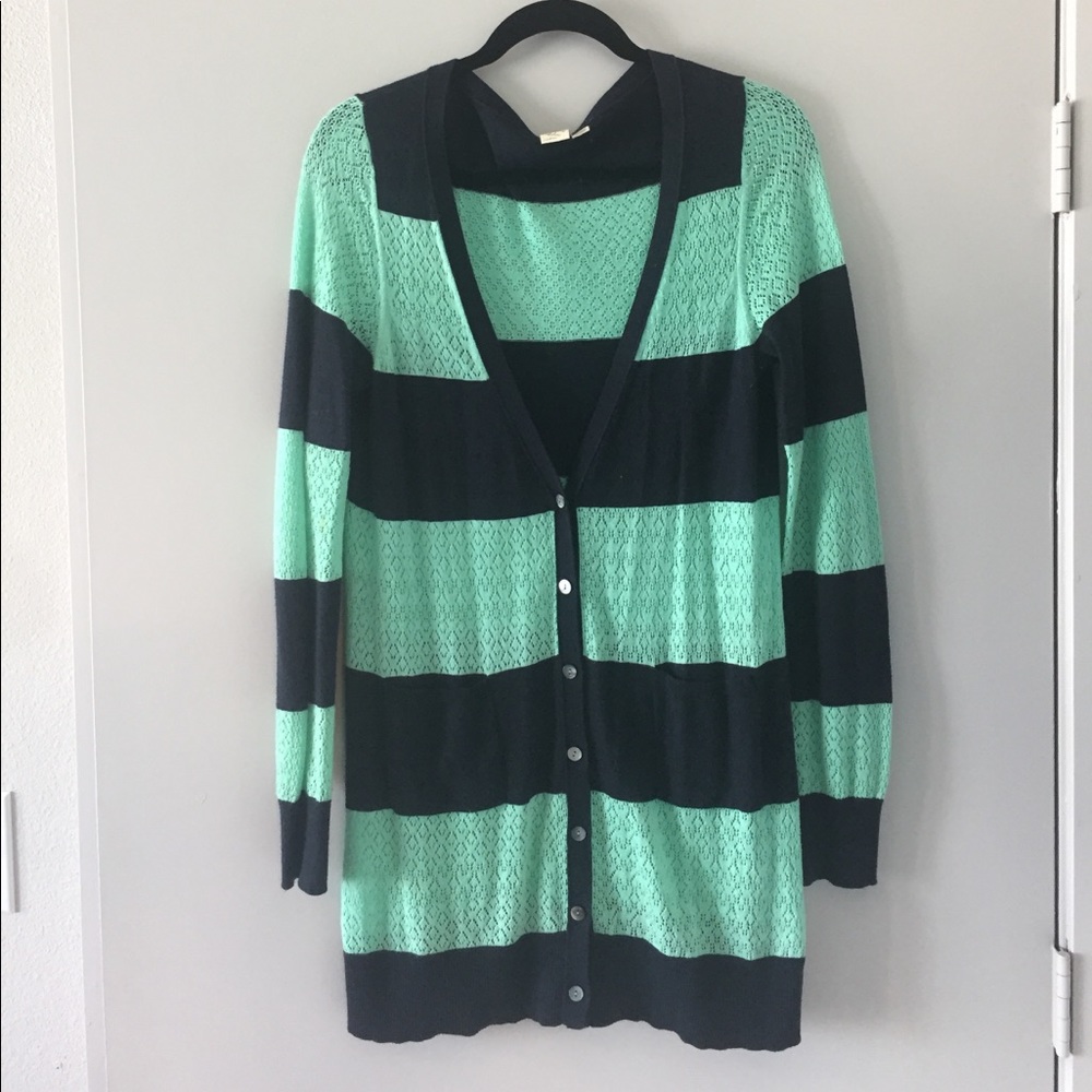 Anthropologie striped cardigan