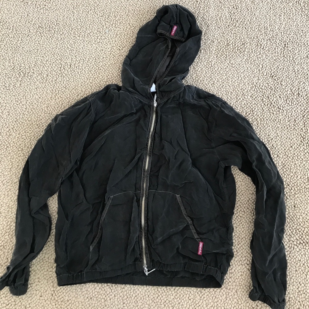 Hard Tail Womens Silky Hoodie/Jacket Dark Green