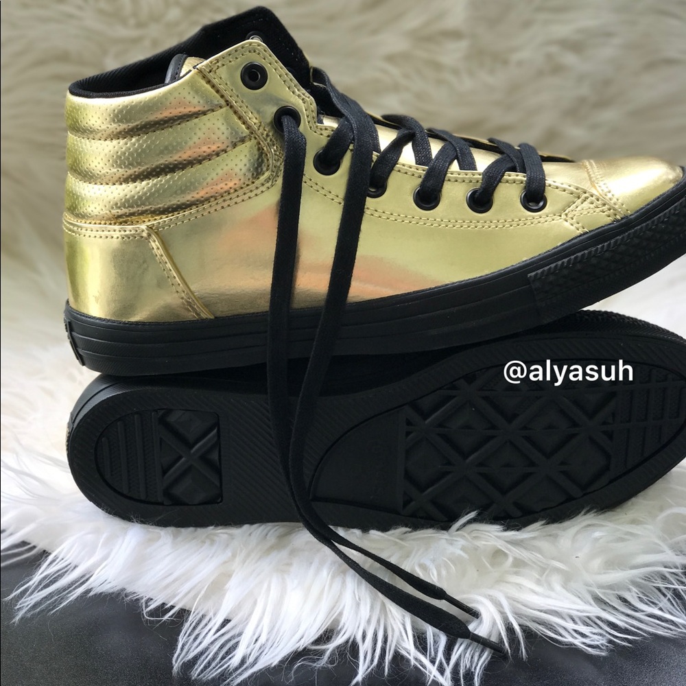 Converse Ctas Fresh HI Gold M. AUTHENTIC - Picture 2 of 5
