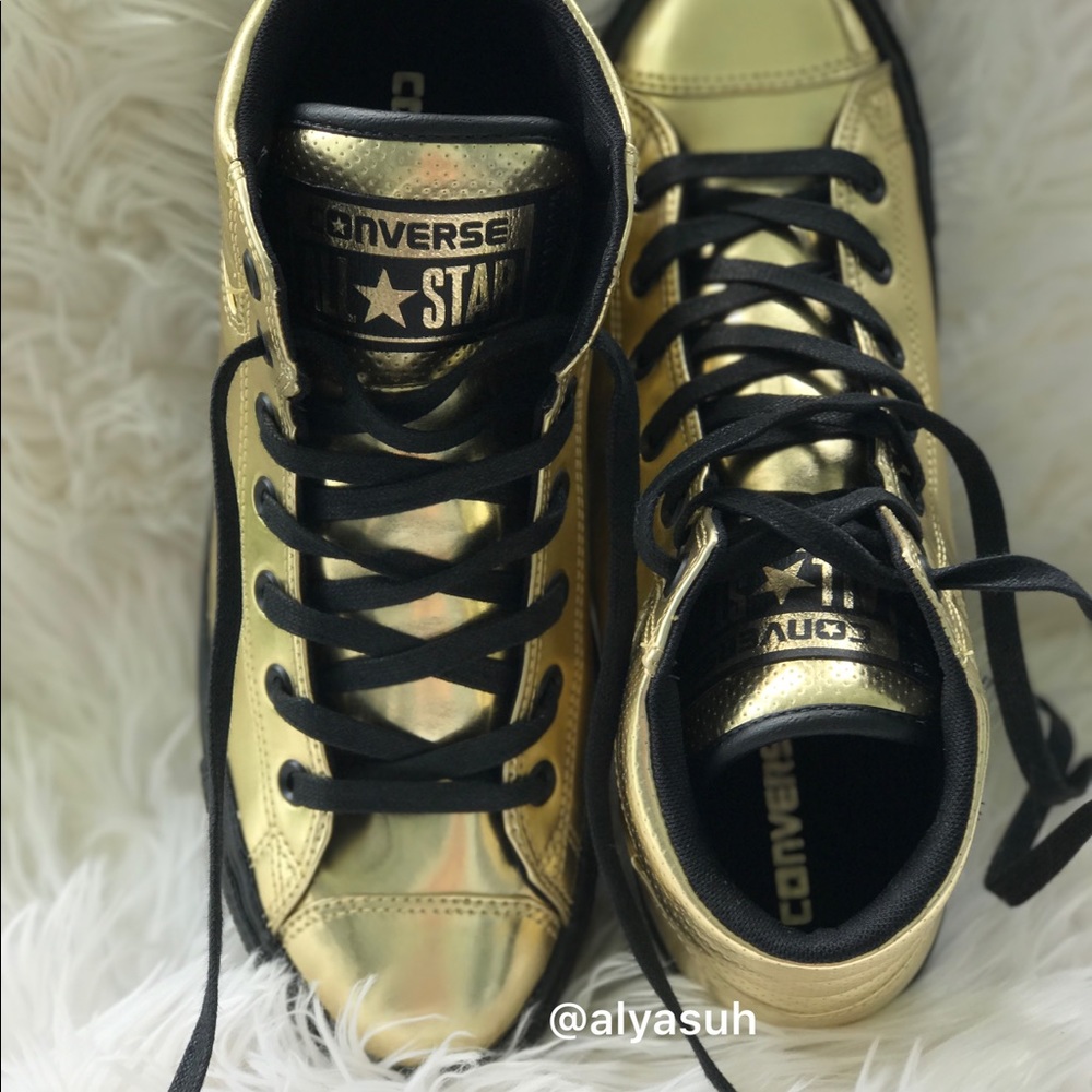 Converse Ctas Fresh HI Gold M. AUTHENTIC - Picture 3 of 5