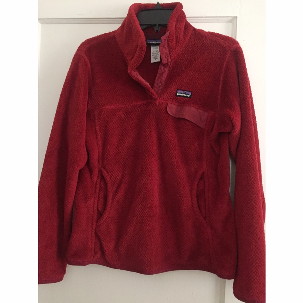 Red Patagonia Re-Tool Snap-T pull over