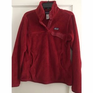 Red Patagonia Re-Tool Snap-T pull over