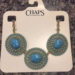 Chaps Teal and Gold Necklace