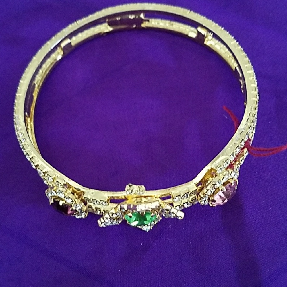 Bracelet with rhinestones  Size L - Picture 2 of 4
