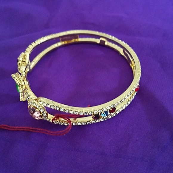 Bracelet with rhinestones  Size L - Picture 3 of 4