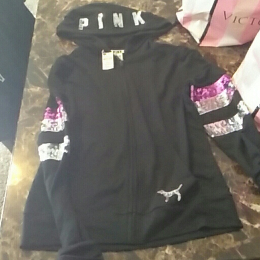 Pink hoodie xs