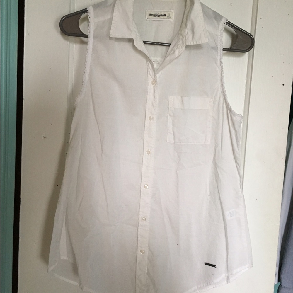 Abercrombie white button down