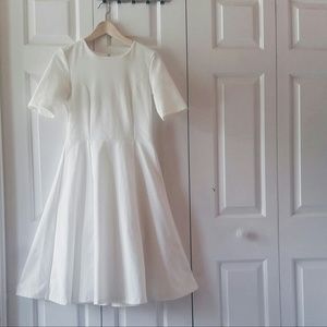 White A-line Dress