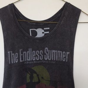 Urban Outfitters grey graphic muscle tank