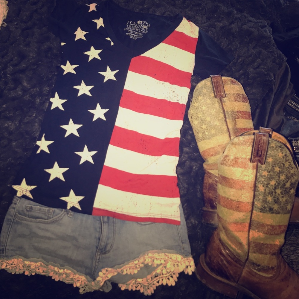 America cute top!