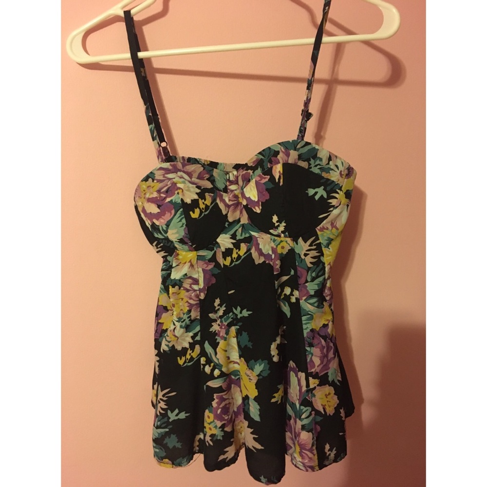 Black spaghetti strap blouse