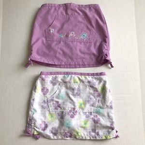 Bundle of 2 Purple Floral Skirts